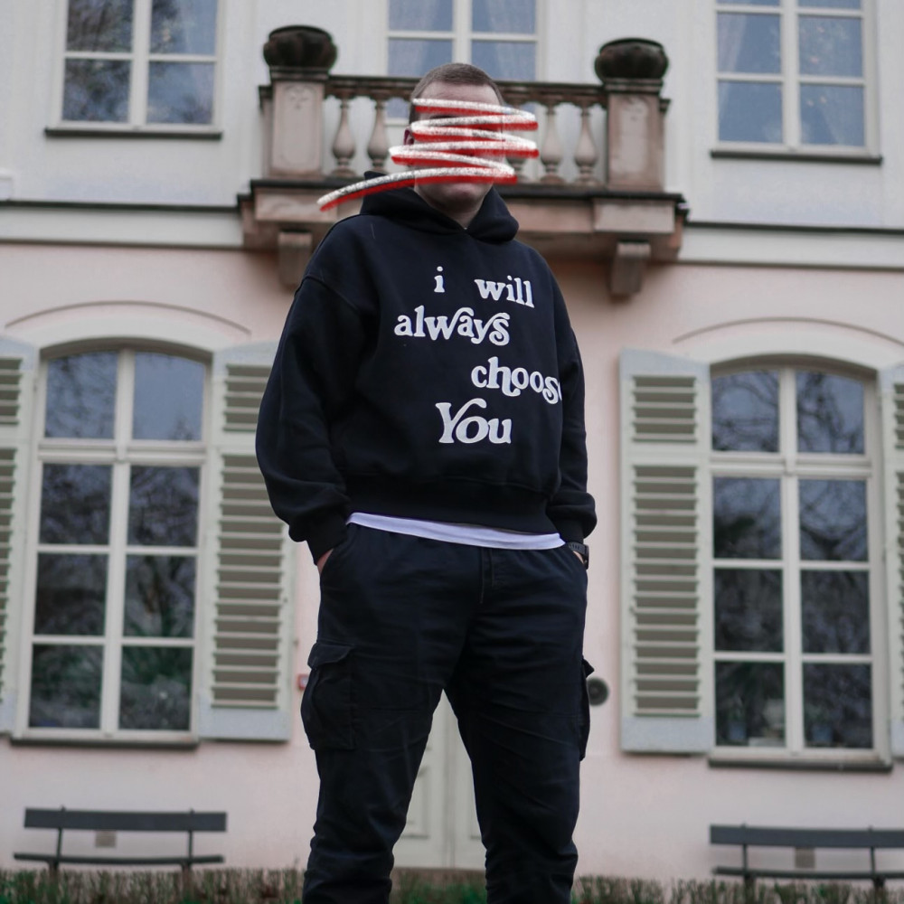 Stay stylish and make a statement with our "I Will Always Choose You" black streetwear hoodie.